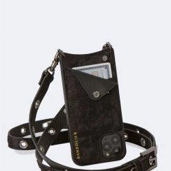 Bandolier 2020 Cruise Unisex Street Style Plain Leather IPhone 8 IPhone 8 Plus For Women Black/pewter X Iphonexs/x -Bandolier Online Shop org 7412
