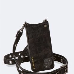 Bandolier 2020 Cruise Unisex Street Style Plain Leather IPhone 8 IPhone 8 Plus For Women Black/pewter X Iphonexs/x -Bandolier Online Shop org 7417