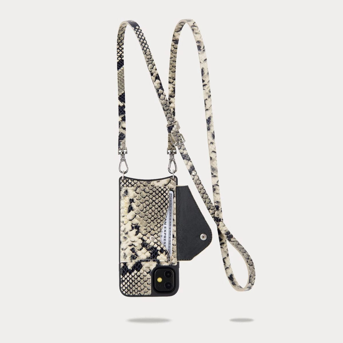 Bandolier Leather Python IPhone 11 Pro IPhone 11 Pro Max IPhone 11 For Women Black Snake/beige/silver X Iphone 12 Pro Max 6 Bandolier Leather Python IPhone 11 Pro IPhone 11 Pro Max IPhone 11 For Women Black Snake/beige/silver X Iphone 12 Pro Max - Image 6