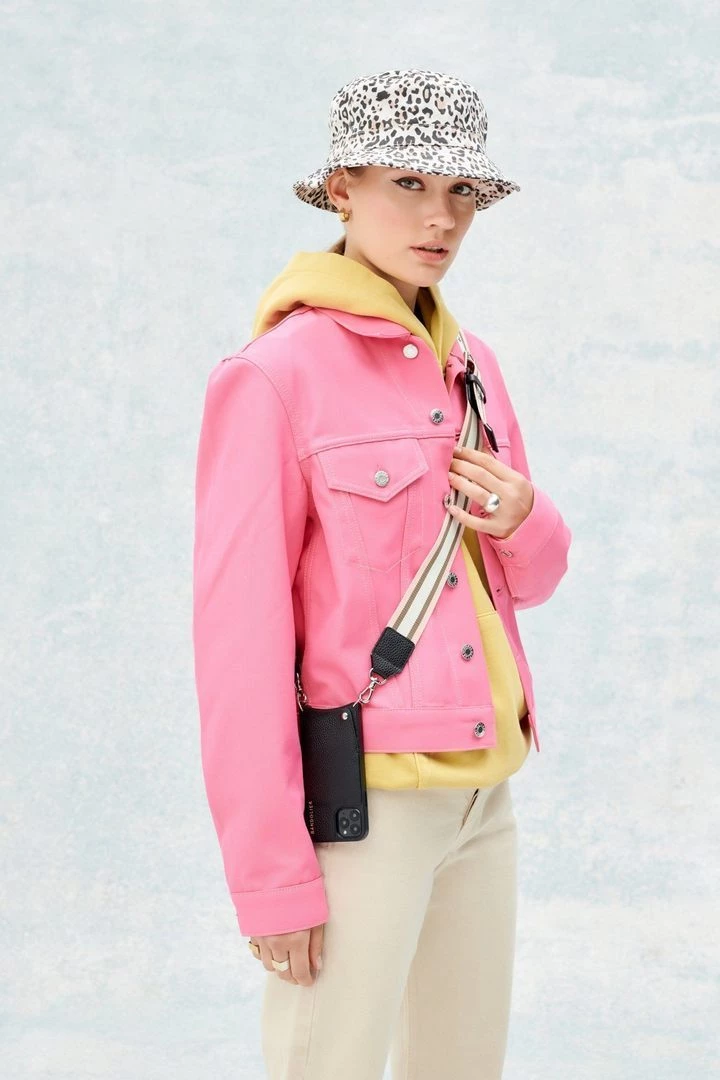 Bandolier 2020 Cruise Unisex Street Style Plain Leather IPhone 8 IPhone 8 Plus For Women Pink/white/silver X Iphone6/7/8plus 4 Bandolier 2020 Cruise Unisex Street Style Plain Leather IPhone 8 IPhone 8 Plus For Women Pink/white/silver X Iphone6/7/8plus - Image 4