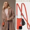Bandolier 2020-21FW Unisex Street Style Plain Leather IPhone 8 IPhone 8 Plus For Women Orange/silver X Iphone13promax