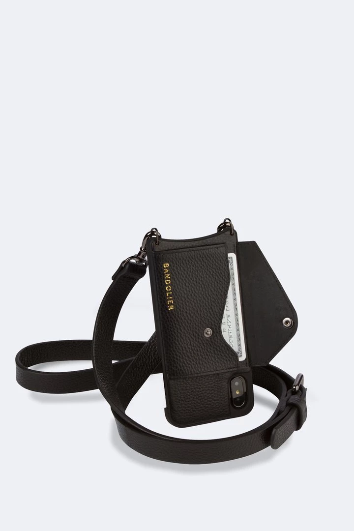 Bandolier 2020 Cruise Unisex Street Style Plain Leather IPhone 8 IPhone 8 Plus For Women Black/pewter X Iphonexs/x 15 Bandolier 2020 Cruise Unisex Street Style Plain Leather IPhone 8 IPhone 8 Plus For Women Black/pewter X Iphonexs/x - Image 15