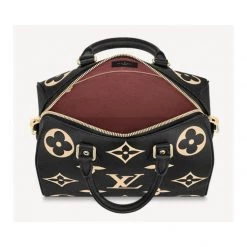Louis Vuitton MONOGRAM EMPREINTE 2021-22FW Speedy Bandoulière 25 (M58947) For Women Noir (inventory Confirmation Required) X One Size -Bandolier Online Shop org 7492