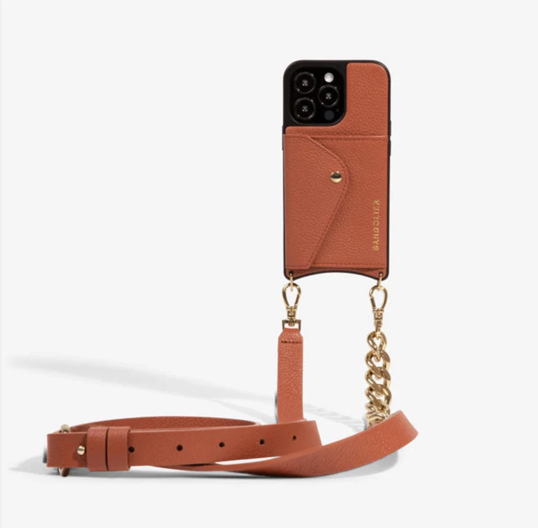 Bandolier Plain Leather IPhone 13 IPhone 13 Mini IPhone 13 Pro For Women Clay/gold X Iphone 13 11 Bandolier Plain Leather IPhone 13 IPhone 13 Mini IPhone 13 Pro For Women Clay/gold X Iphone 13 - Image 11