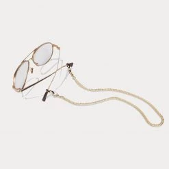 Bandolier Blended Fabrics Chain Co-ord Logo Face Masks For Women Beige X One Size -Bandolier Online Shop org 7552