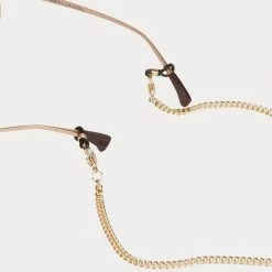 Bandolier Blended Fabrics Chain Co-ord Logo Face Masks For Women Beige X One Size -Bandolier Online Shop org 7553