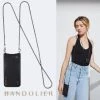 Bandolier 2020 Cruise Unisex Street Style Plain Leather IPhone 8 IPhone 8 Plus For Women Black/pewter X Iphonexsmax