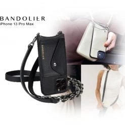 Bandolier Blended Fabrics Street Style Plain Leather Logo (504667336) For Women Black X One Size