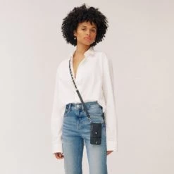 Bandolier Blended Fabrics Street Style Plain Leather Logo (504667336) For Women Black X One Size -Bandolier Online Shop org 7640