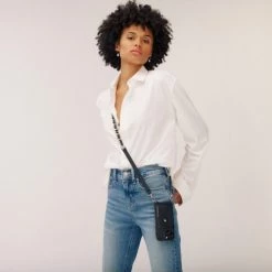 Bandolier Blended Fabrics Street Style Plain Leather Logo (504667336) For Women Black X One Size -Bandolier Online Shop org 7641