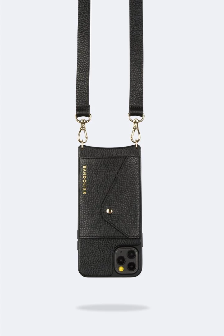 Bandolier 2021 Cruise Unisex Street Style Plain Leather IPhone 8 IPhone 8 Plus For Women Black/gold X Iphone11promax 2 Bandolier 2021 Cruise Unisex Street Style Plain Leather IPhone 8 IPhone 8 Plus For Women Black/gold X Iphone11promax - Image 2