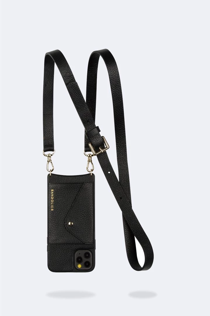 Bandolier 2021 Cruise Unisex Street Style Plain Leather IPhone 8 IPhone 8 Plus For Women Black/gold X Iphone11promax 4 Bandolier 2021 Cruise Unisex Street Style Plain Leather IPhone 8 IPhone 8 Plus For Women Black/gold X Iphone11promax - Image 4