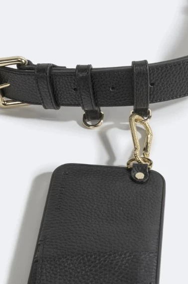 Bandolier 2021 SS Leather Logo IPhone 11 Pro IPhone 11 Pro Max IPhone 11 For Women ①black/gold X Iphone 11 Pro 3 Bandolier 2021 SS Leather Logo IPhone 11 Pro IPhone 11 Pro Max IPhone 11 For Women ①black/gold X Iphone 11 Pro - Image 3