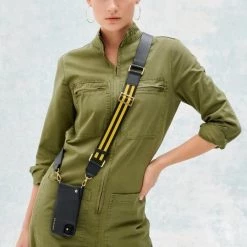 Bandolier Stripes Plain Leather IPhone XS Max IPhone XR Logo For Women Yellow/black/gold X Iphone Xsmax -Bandolier Online Shop org 7727