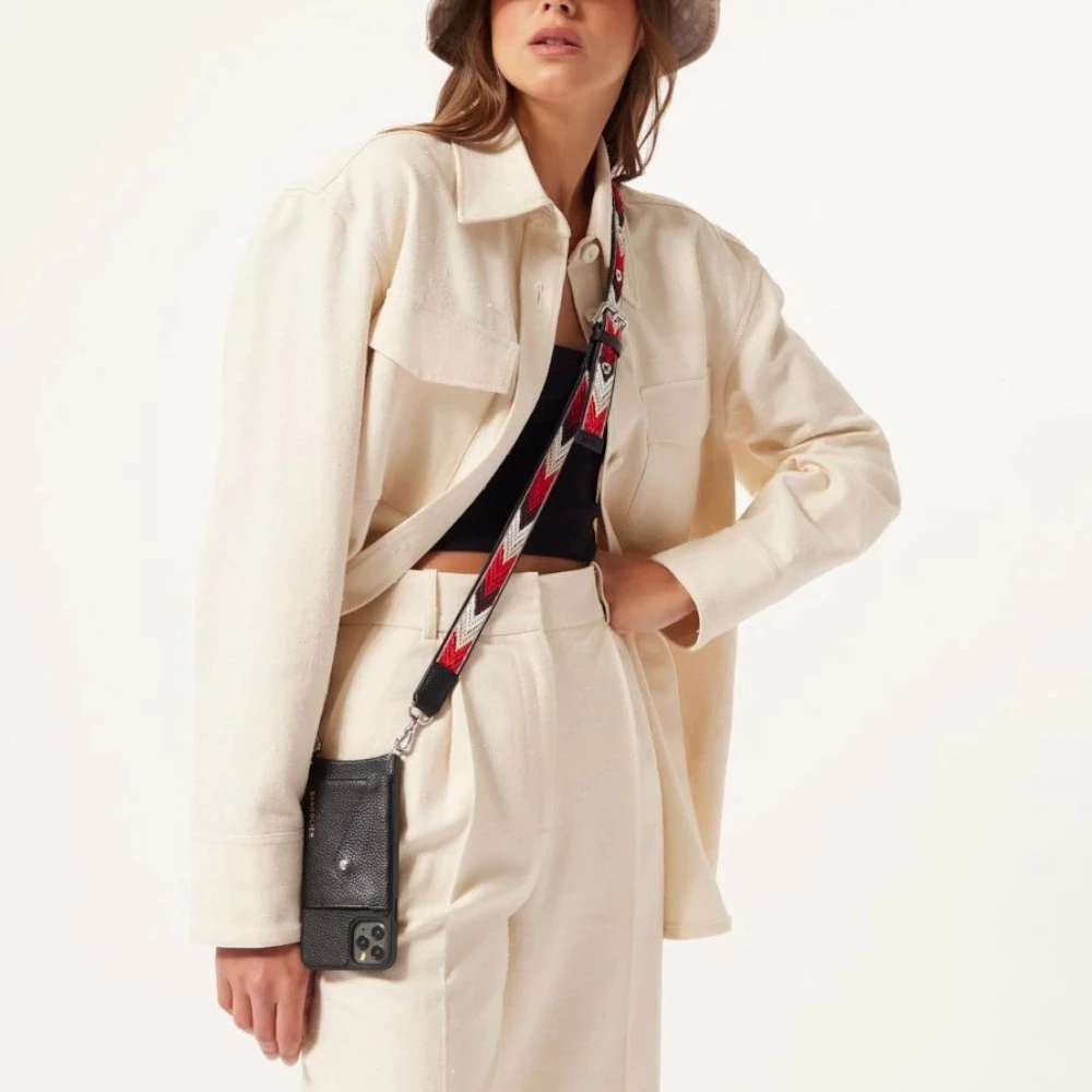 Bandolier Plain Leather IPhone X IPhone XS IPhone XS Max IPhone XR For Women Red/white/tan/silver X Iphone Xs Max 10 Bandolier Plain Leather IPhone X IPhone XS IPhone XS Max IPhone XR For Women Red/white/tan/silver X Iphone Xs Max - Image 10