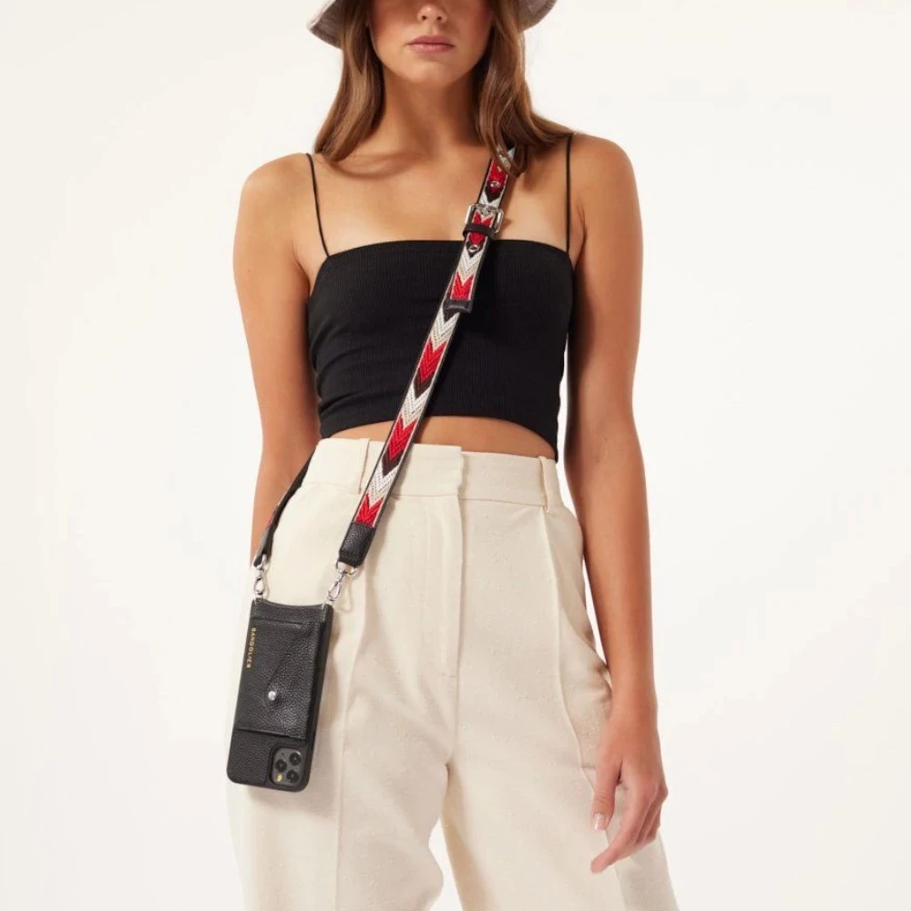 Bandolier Plain Leather IPhone X IPhone XS IPhone XS Max IPhone XR For Women Red/white/tan/silver X Iphone Xs Max 12 Bandolier Plain Leather IPhone X IPhone XS IPhone XS Max IPhone XR For Women Red/white/tan/silver X Iphone Xs Max - Image 12