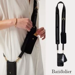 Bandolier Blended Fabrics Plain Logo IPhone 13 IPhone 13 Pro For Women Black/gold X Iphone 13