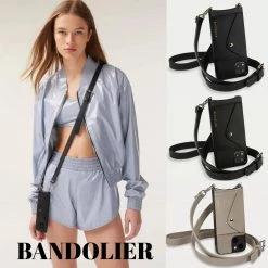 Bandolier 2019-20FW Leather IPhone 8 IPhone 8 Plus IPhone X IPhone XS For Women Black Silver X Iphone 13