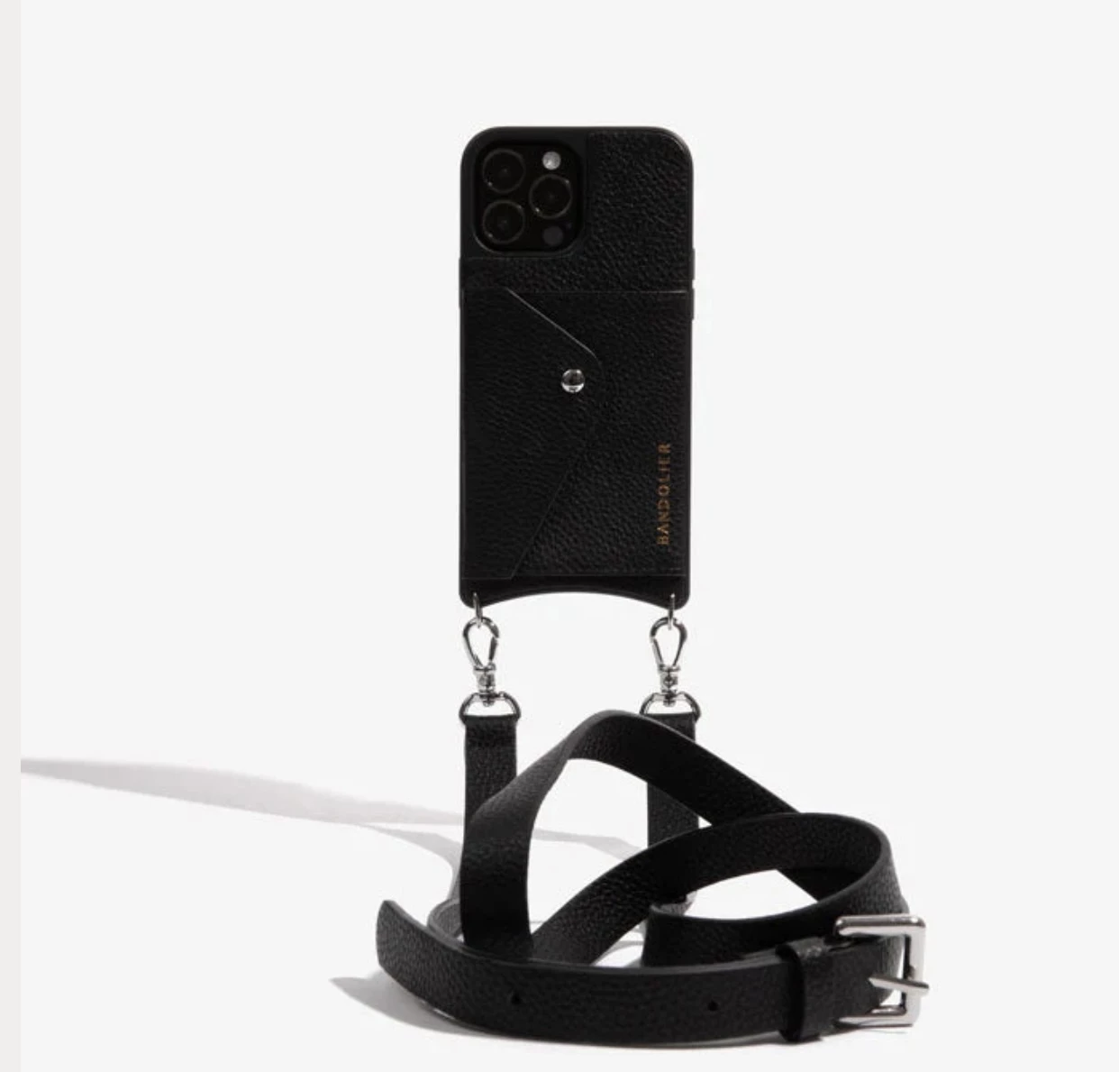 Bandolier 2019-20FW Leather IPhone 8 IPhone 8 Plus IPhone X IPhone XS For Women Black Silver X Iphone 13 4 Bandolier 2019-20FW Leather IPhone 8 IPhone 8 Plus IPhone X IPhone XS For Women Black Silver X Iphone 13 - Image 4