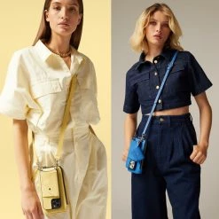 Bandolier Street Style Plain Logo Pouches & Cosmetic Bags For Women Butter Yellow X One Size -Bandolier Online Shop org 7845