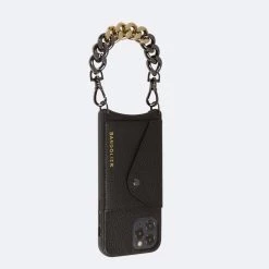 Bandolier 2021 SS Unisex Street Style Plain Leather IPhone 8 IPhone 8 Plus For Women Black/silver X Iphone11promax -Bandolier Online Shop org 7875