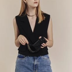 Bandolier 2021 SS Unisex Street Style Plain Leather IPhone 8 IPhone 8 Plus For Women Black/silver X Iphone11promax -Bandolier Online Shop org 7879