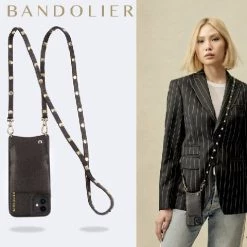 Bandolier 2020 Cruise Unisex Street Style Plain Leather IPhone 8 IPhone 8 Plus For Women Black/gold X Iphone13pro