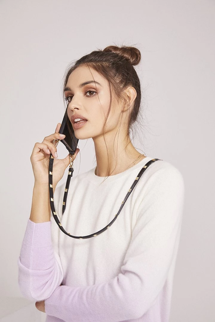 Bandolier 2020 Cruise Unisex Street Style Plain Leather IPhone 8 IPhone 8 Plus For Women Black/gold X Iphone13pro 4 Bandolier 2020 Cruise Unisex Street Style Plain Leather IPhone 8 IPhone 8 Plus For Women Black/gold X Iphone13pro - Image 4