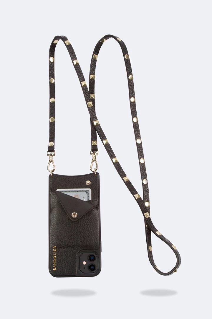 Bandolier 2020 Cruise Unisex Street Style Plain Leather IPhone 8 IPhone 8 Plus For Women Black/gold X Iphone13pro 6 Bandolier 2020 Cruise Unisex Street Style Plain Leather IPhone 8 IPhone 8 Plus For Women Black/gold X Iphone13pro - Image 6