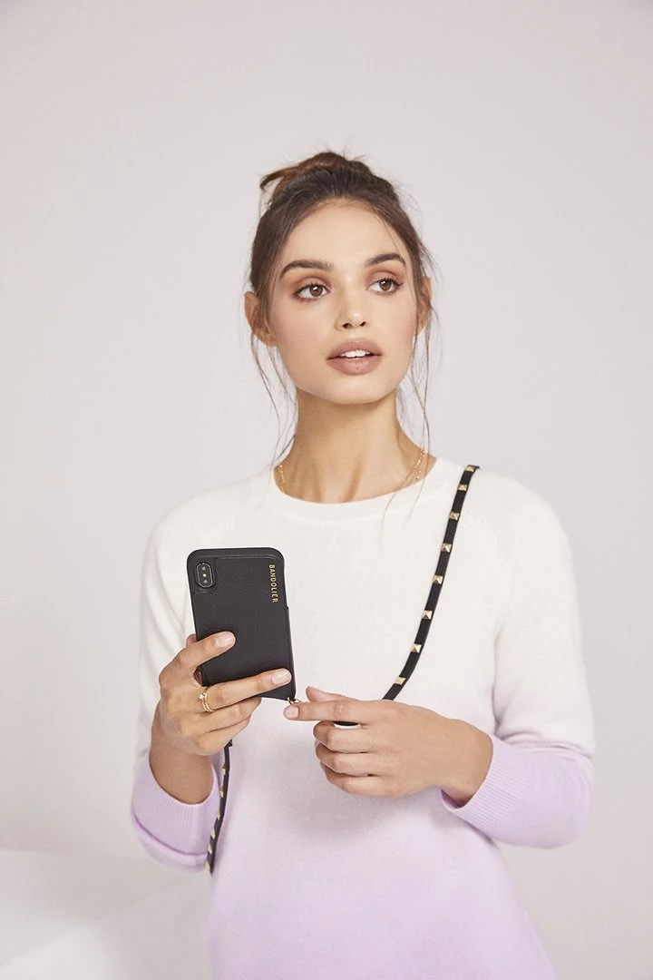 Bandolier 2020 Cruise Unisex Street Style Plain Leather IPhone 8 IPhone 8 Plus For Women Black/gold X Iphone13pro 9 Bandolier 2020 Cruise Unisex Street Style Plain Leather IPhone 8 IPhone 8 Plus For Women Black/gold X Iphone13pro - Image 9