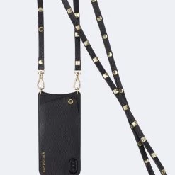 Bandolier 2020 Cruise Unisex Street Style Plain Leather IPhone 8 IPhone 8 Plus For Women Black/gold X Iphone13pro 29 Bandolier 2020 Cruise Unisex Street Style Plain Leather IPhone 8 IPhone 8 Plus For Women Black/gold X Iphone13pro -Bandolier Online Shop org 7898