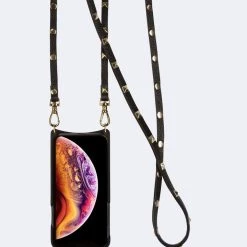 Bandolier 2020 Cruise Unisex Street Style Plain Leather IPhone 8 IPhone 8 Plus For Women Black/gold X Iphone13pro 34 Bandolier 2020 Cruise Unisex Street Style Plain Leather IPhone 8 IPhone 8 Plus For Women Black/gold X Iphone13pro -Bandolier Online Shop org 7903