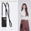 Bandolier 2020 Cruise Unisex Street Style Plain Leather IPhone 8 IPhone 8 Plus For Women Black/pewter X Iphonexsmax
