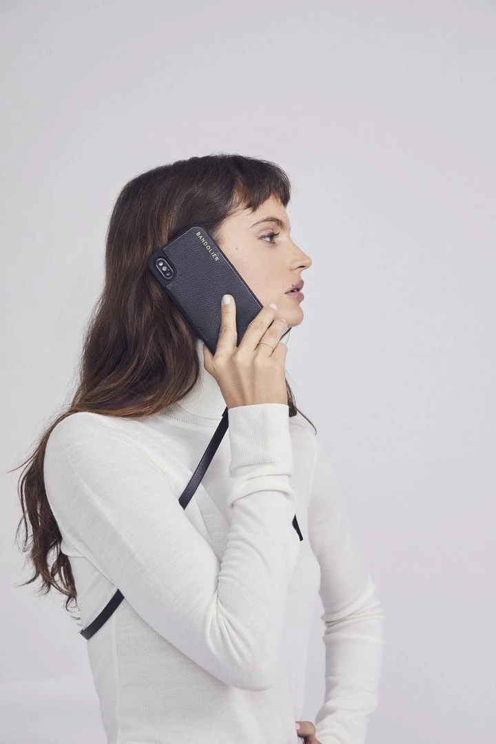 Bandolier 2020 Cruise Unisex Street Style Plain Leather IPhone 8 IPhone 8 Plus For Women Black/pewter X Iphonexsmax 11 Bandolier 2020 Cruise Unisex Street Style Plain Leather IPhone 8 IPhone 8 Plus For Women Black/pewter X Iphonexsmax - Image 11