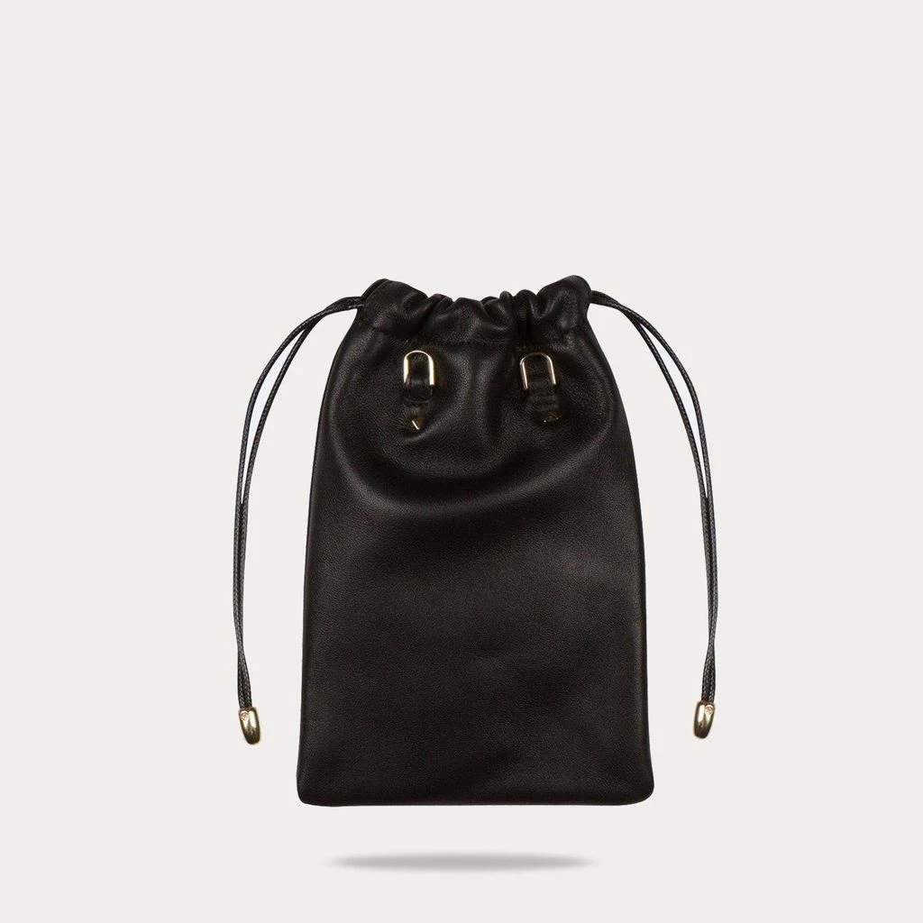 Bandolier Unisex Plain Leather Tech Accessories For Women Black/silver X One Size 2 Bandolier Unisex Plain Leather Tech Accessories For Women Black/silver X One Size - Image 2