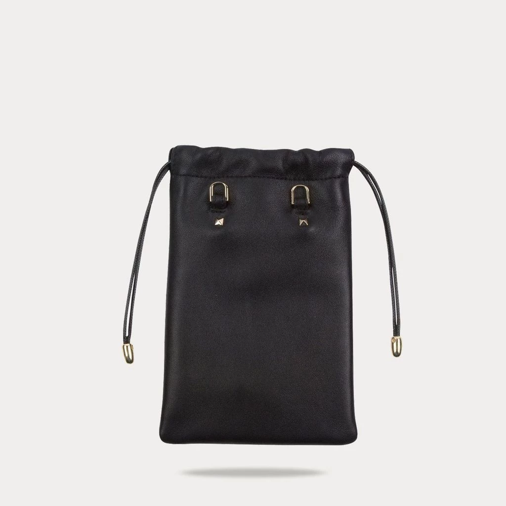 Bandolier Unisex Plain Leather Tech Accessories For Women Black/silver X One Size 4 Bandolier Unisex Plain Leather Tech Accessories For Women Black/silver X One Size - Image 4