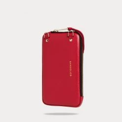 Bandolier Unisex Plain Leather IPhone 8 IPhone 8 Plus IPhone X For Women Red/air Pod Pro X Iphone 13 Pro Max+1000 -Bandolier Online Shop org 7962