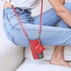 Bandolier Unisex Plain Leather IPhone 8 IPhone 8 Plus IPhone X For Women Red/air Pod Pro X Iphone 13 Pro Max+1000 -Bandolier Online Shop org 7968