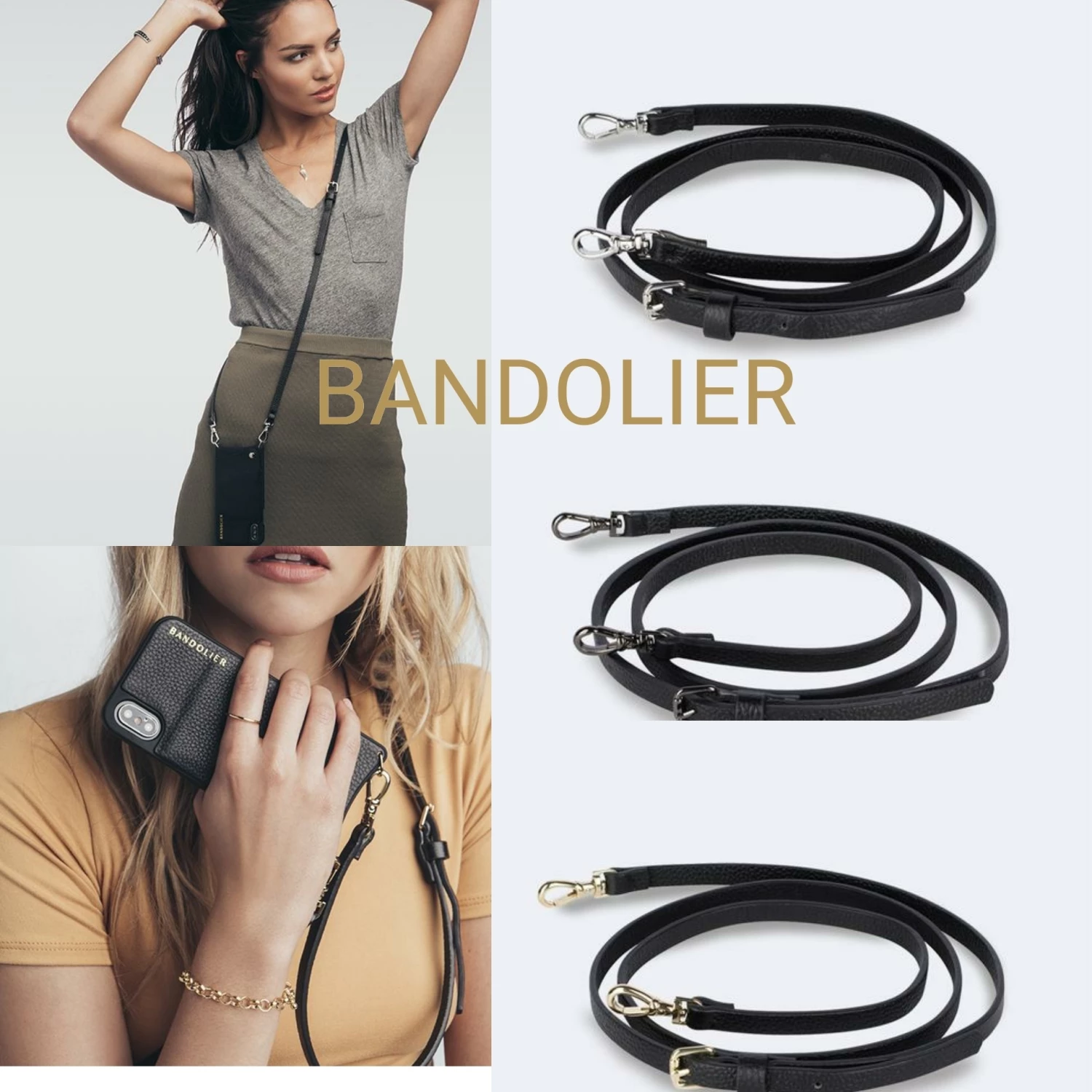 Bandolier EMMA Plain Leather IPhone 8 IPhone 8 Plus IPhone X IPhone XS For Women Black/gold X One Size 1 Bandolier EMMA Plain Leather IPhone 8 IPhone 8 Plus IPhone X IPhone XS For Women Black/gold X One Size