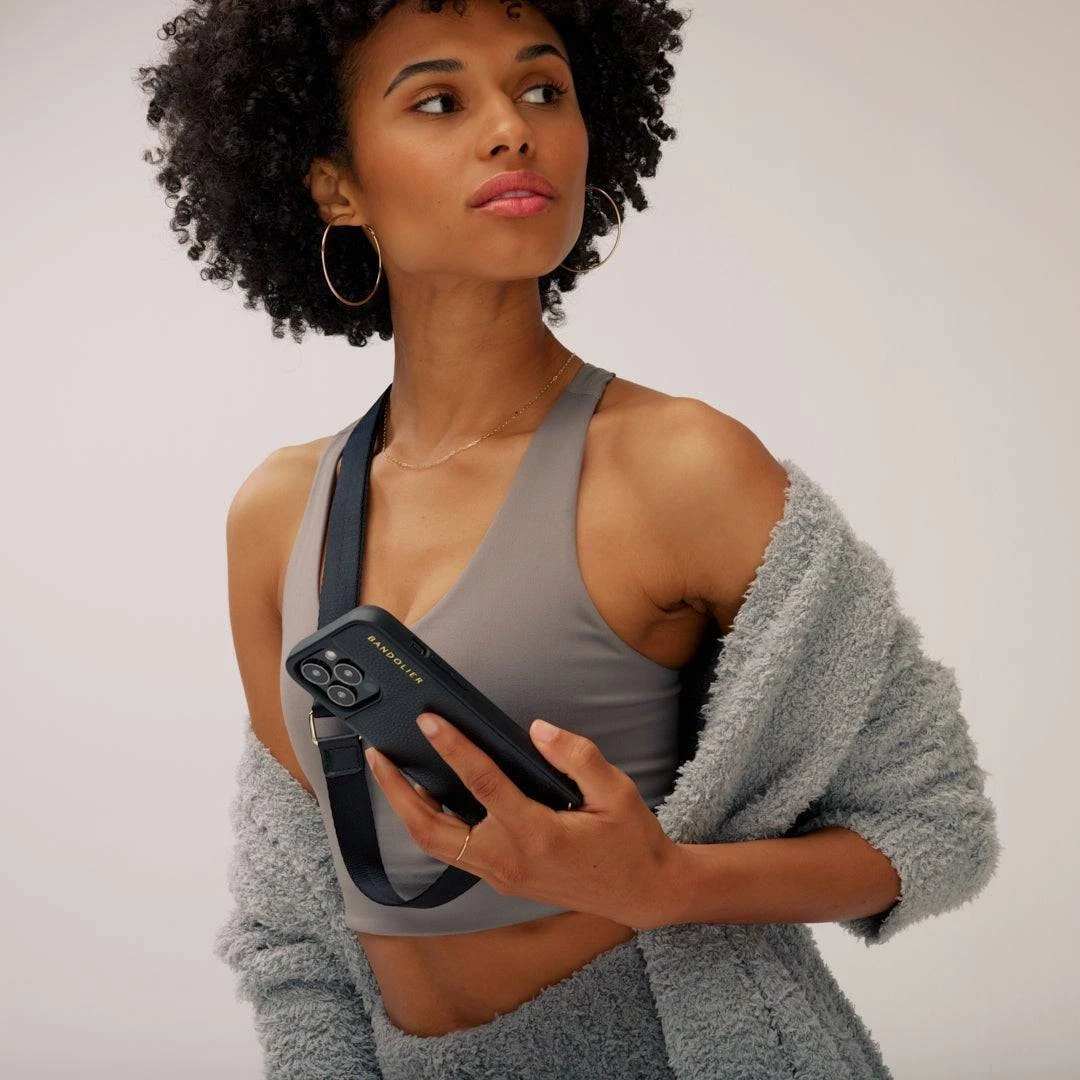 Bandolier Unisex Street Style Plain Leather IPhone 13 IPhone 13 Pro For Women Yellow/silver X Iphone 12 Pro Max 3 Bandolier Unisex Street Style Plain Leather IPhone 13 IPhone 13 Pro For Women Yellow/silver X Iphone 12 Pro Max - Image 3