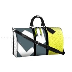 Louis Vuitton MONOGRAM 2022-23FW Monogram 2WAY Logo Boston Bags For Men Gray/yellow (please Check) X One Size -Bandolier Online Shop org 8005