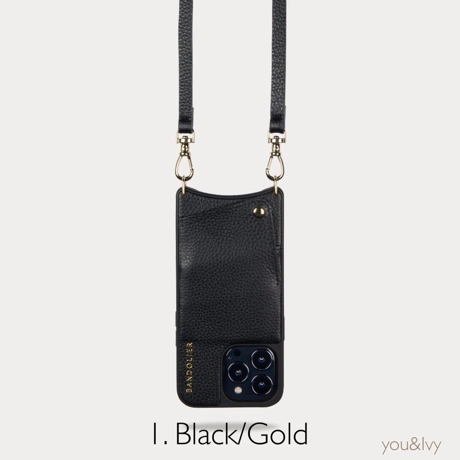 Bandolier EMMA Plain Leather IPhone X IPhone XS IPhone XS Max IPhone XR For Women 8.vegan Black/silver X One Size 2 Bandolier EMMA Plain Leather IPhone X IPhone XS IPhone XS Max IPhone XR For Women 8.vegan Black/silver X One Size - Image 2