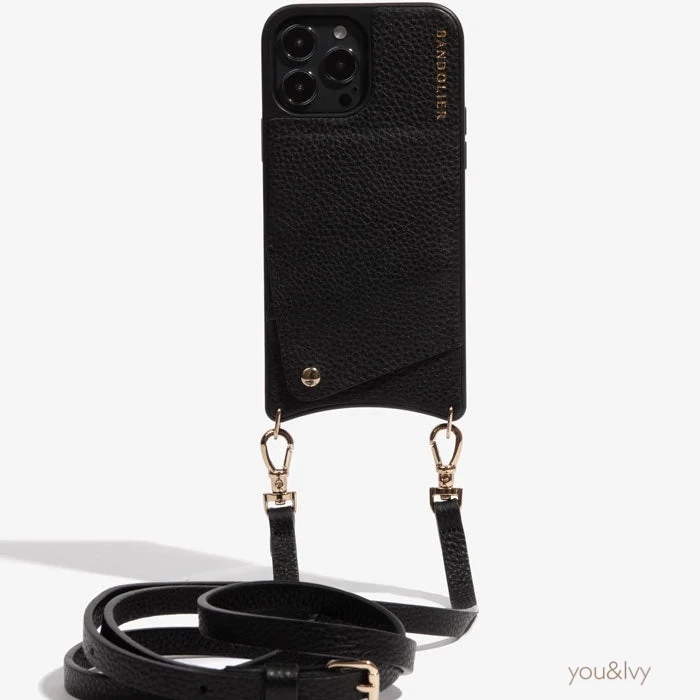 Bandolier EMMA Plain Leather IPhone X IPhone XS IPhone XS Max IPhone XR For Women 8.vegan Black/silver X One Size 3 Bandolier EMMA Plain Leather IPhone X IPhone XS IPhone XS Max IPhone XR For Women 8.vegan Black/silver X One Size - Image 3