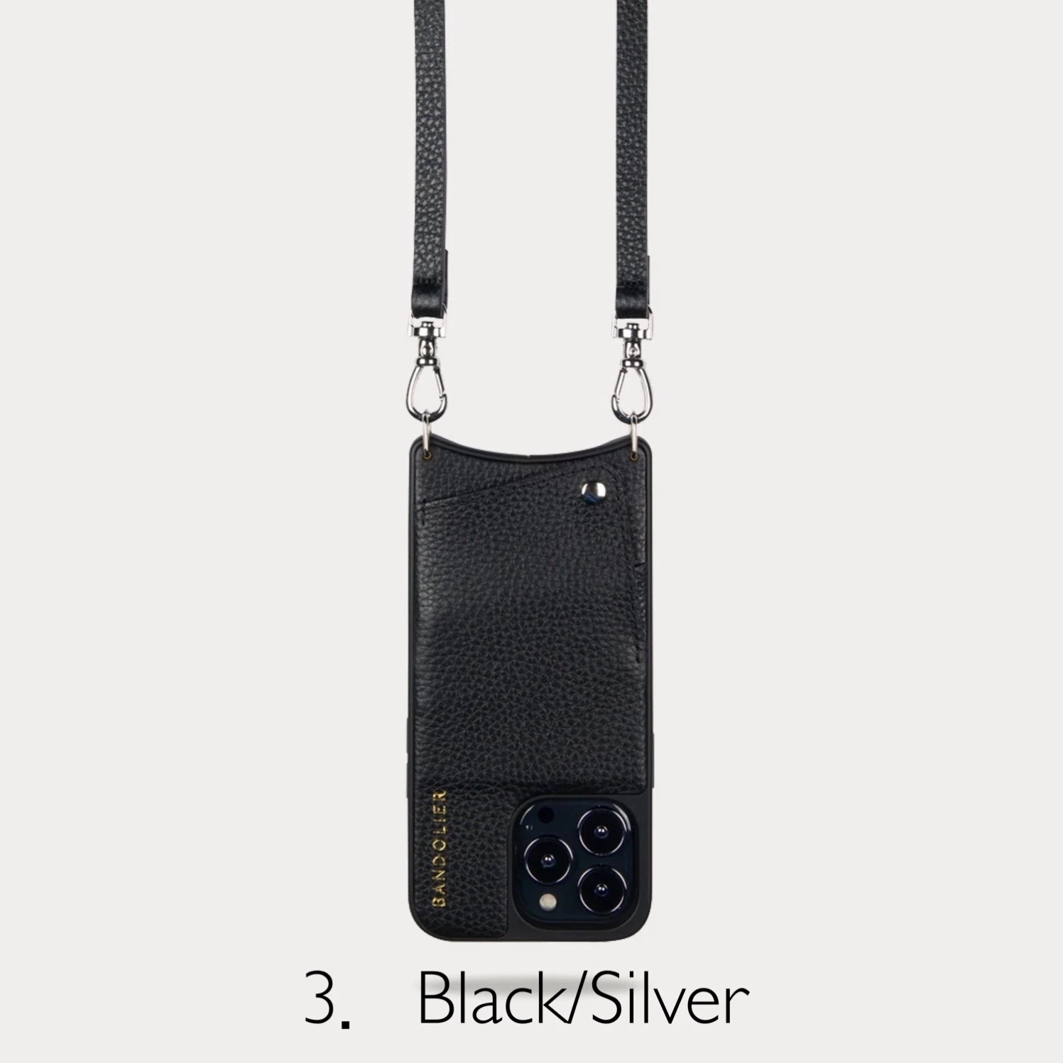 Bandolier EMMA Plain Leather IPhone X IPhone XS IPhone XS Max IPhone XR For Women 8.vegan Black/silver X One Size 8 Bandolier EMMA Plain Leather IPhone X IPhone XS IPhone XS Max IPhone XR For Women 8.vegan Black/silver X One Size - Image 8