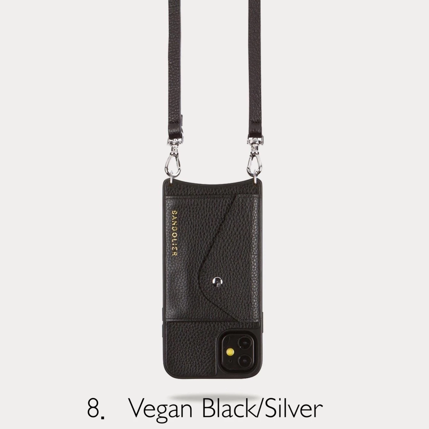 Bandolier EMMA Plain Leather IPhone X IPhone XS IPhone XS Max IPhone XR For Women 8.vegan Black/silver X One Size 16 Bandolier EMMA Plain Leather IPhone X IPhone XS IPhone XS Max IPhone XR For Women 8.vegan Black/silver X One Size - Image 16