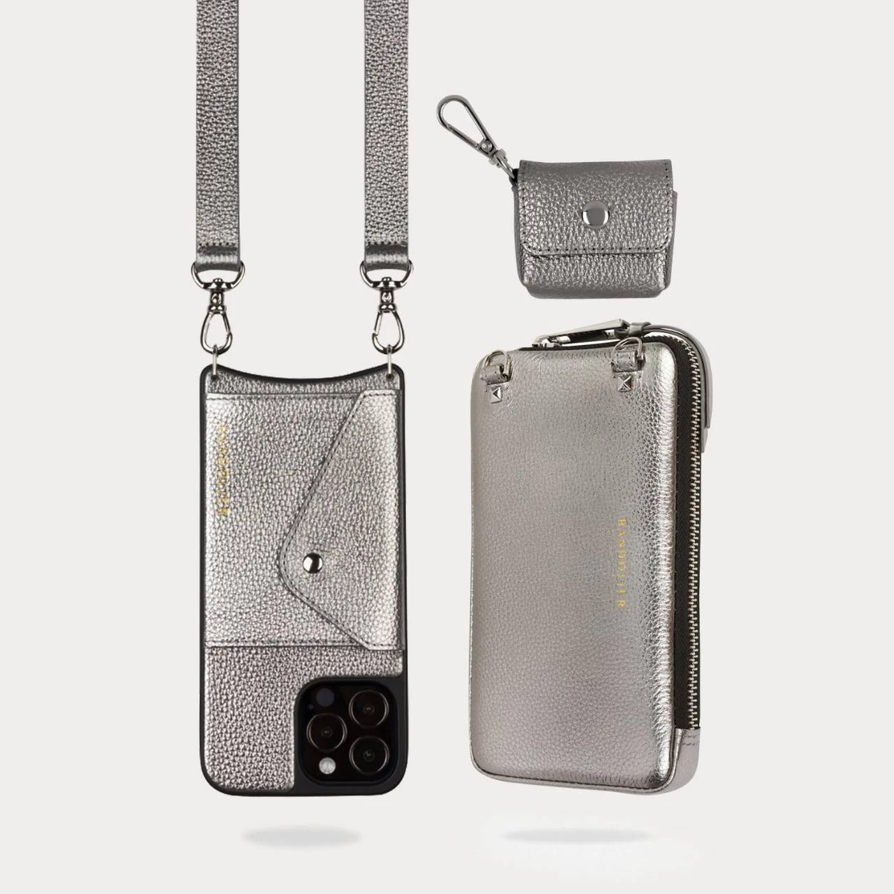 Bandolier Unisex Plain Leather Co-ord Logo IPhone 13 IPhone 13 Mini For Women Air Pod 3 X Iphone 13 Mini 2 Bandolier Unisex Plain Leather Co-ord Logo IPhone 13 IPhone 13 Mini For Women Air Pod 3 X Iphone 13 Mini - Image 2