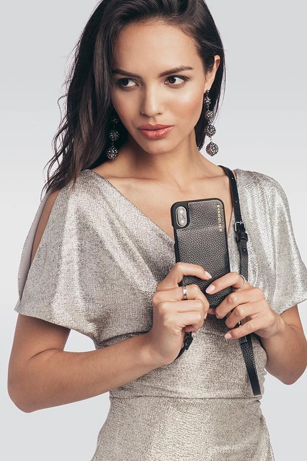 Bandolier EMMA Plain Leather IPhone 8 IPhone 8 Plus IPhone X IPhone XS For Women Black/gold X One Size 11 Bandolier EMMA Plain Leather IPhone 8 IPhone 8 Plus IPhone X IPhone XS For Women Black/gold X One Size - Image 11