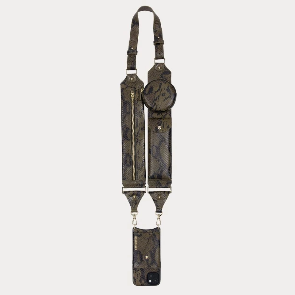 Bandolier Plain Leather Python IPhone 13 IPhone 13 Mini IPhone 13 Pro For Women Brown Snake/gold X Iphone 13 Pro Max 2 Bandolier Plain Leather Python IPhone 13 IPhone 13 Mini IPhone 13 Pro For Women Brown Snake/gold X Iphone 13 Pro Max - Image 2