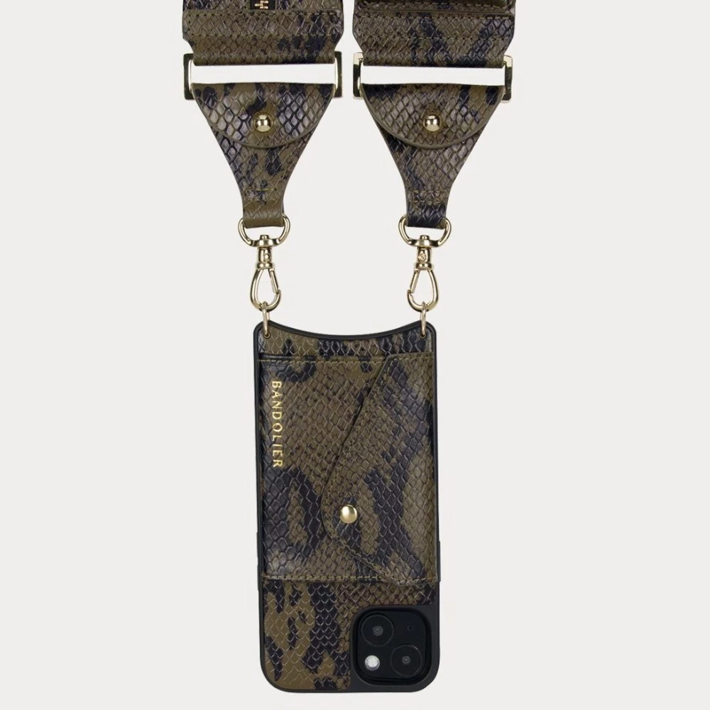 Bandolier Plain Leather Python IPhone 13 IPhone 13 Mini IPhone 13 Pro For Women Brown Snake/gold X Iphone 13 Pro Max 7 Bandolier Plain Leather Python IPhone 13 IPhone 13 Mini IPhone 13 Pro For Women Brown Snake/gold X Iphone 13 Pro Max - Image 7