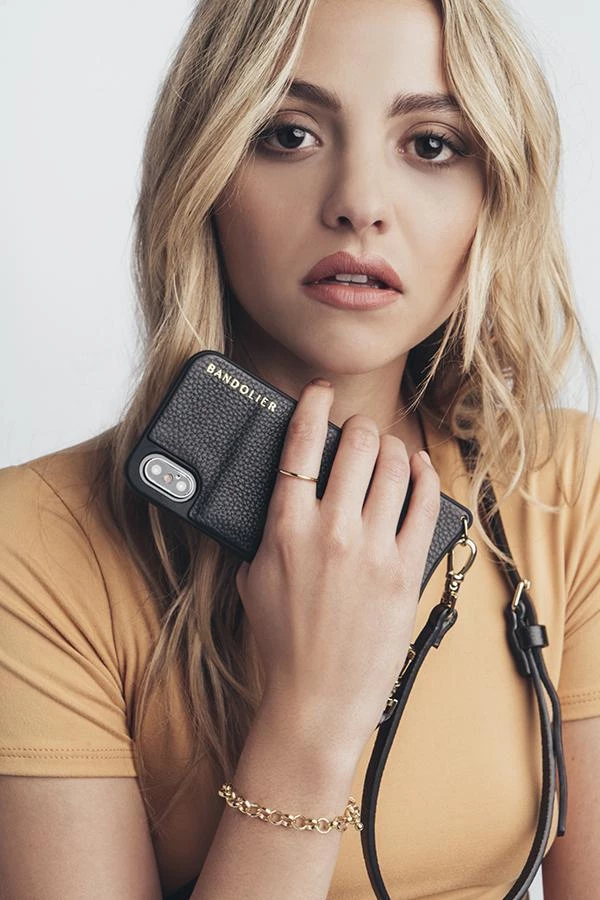 Bandolier EMMA Plain Leather IPhone 8 IPhone 8 Plus IPhone X IPhone XS For Women Black/gold X One Size 15 Bandolier EMMA Plain Leather IPhone 8 IPhone 8 Plus IPhone X IPhone XS For Women Black/gold X One Size - Image 15